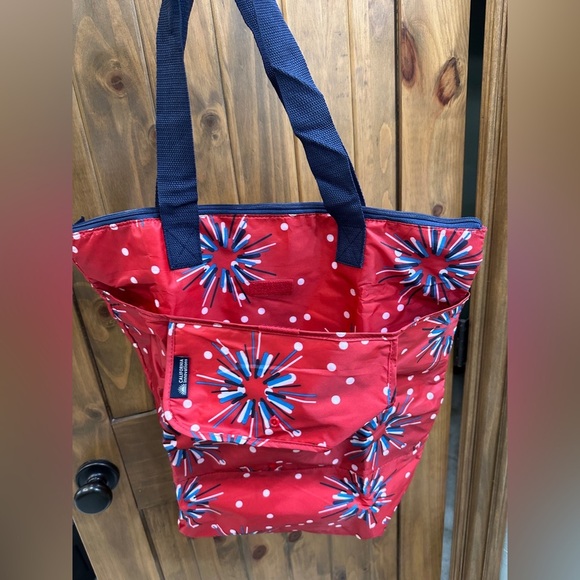 Handbags - Stylish Red Polka Dot Tote Bag